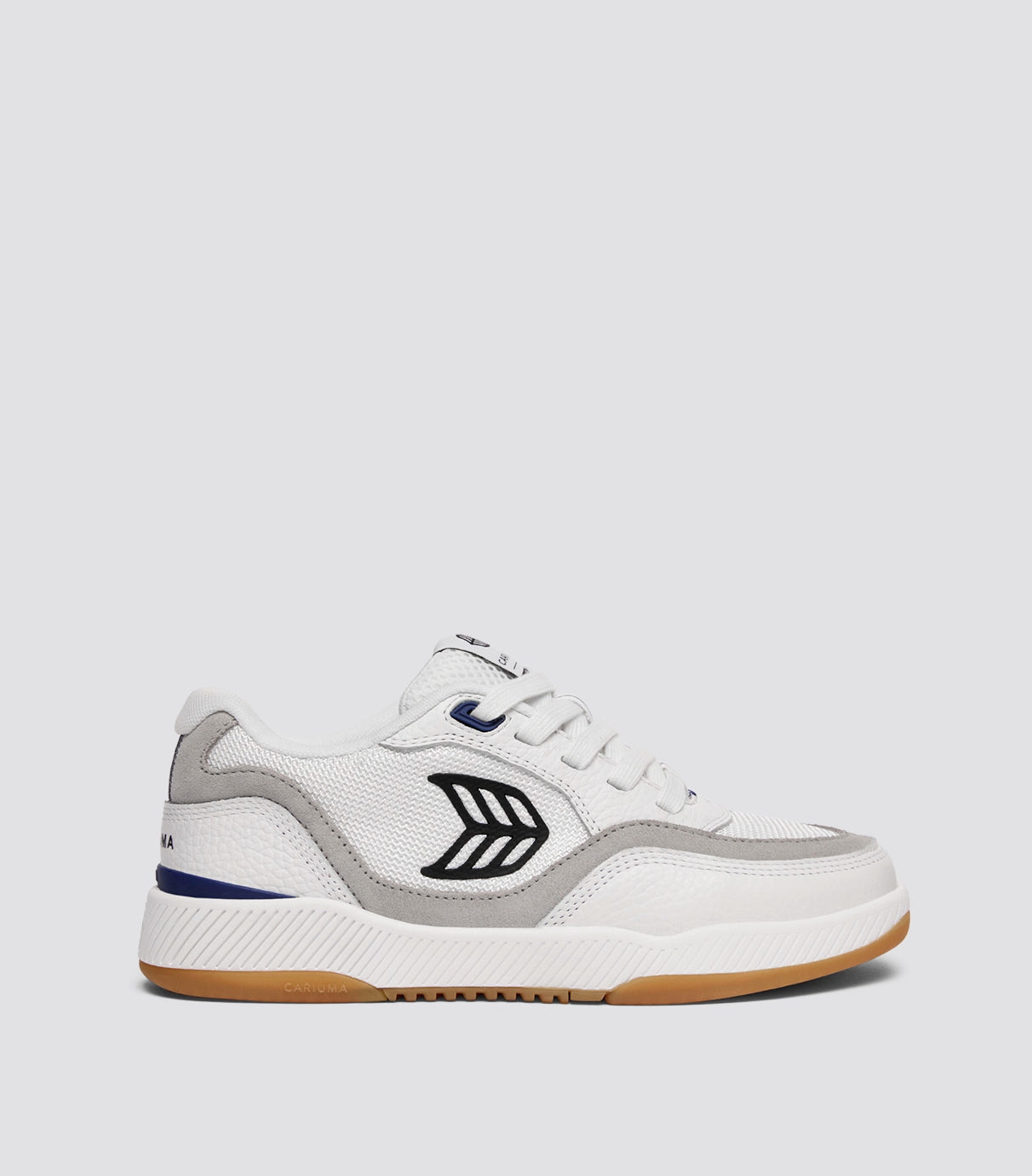 UBA PRO Off-White Suede and Smoke White Mesh Black Logo Sneaker
