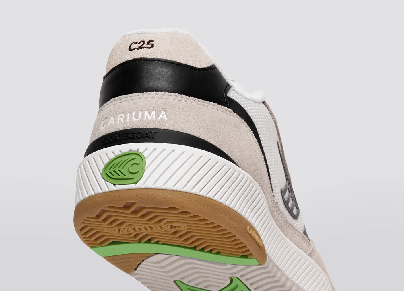 Skategoat C25 PRO Off-White Mesh Light Cream Suede Black Accents Sneaker
