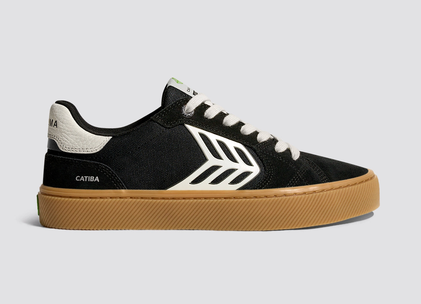 CATIBA PRO 2.0 Black Suede and Cordura Ivory Logo Sneaker