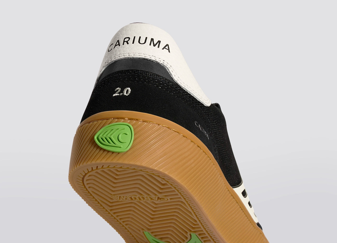 CATIBA PRO 2.0 Black Suede and Cordura Ivory Logo Sneaker