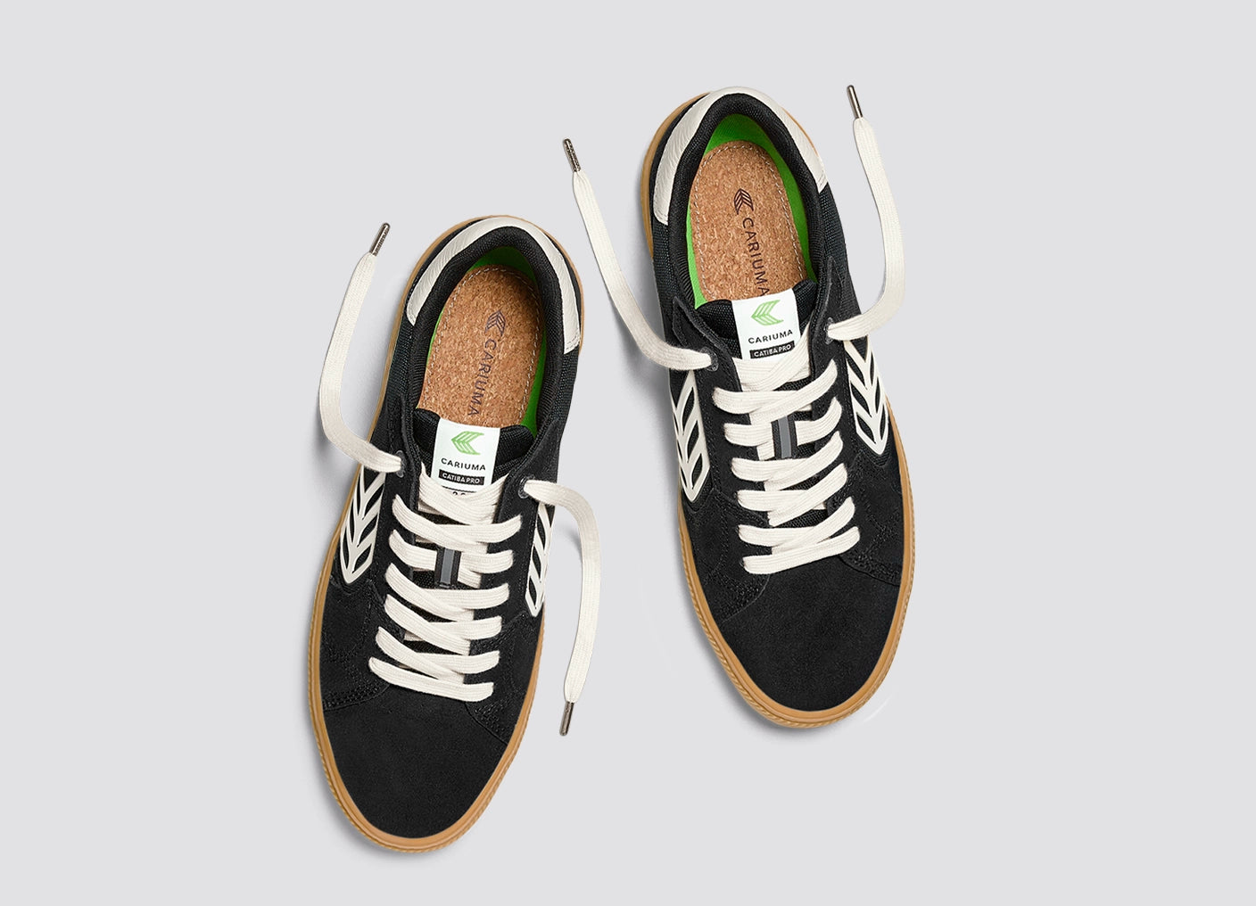 CATIBA PRO 2.0 Black Suede and Cordura Ivory Logo Sneaker
