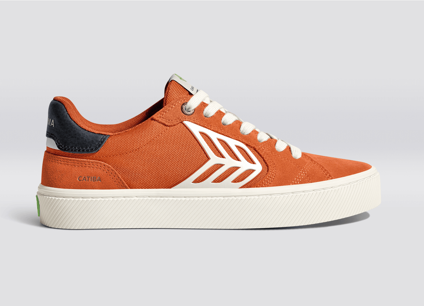 CATIBA PRO 2.0 Burnt Orange Suede and Cordura Ivory Logo Navy Sneaker