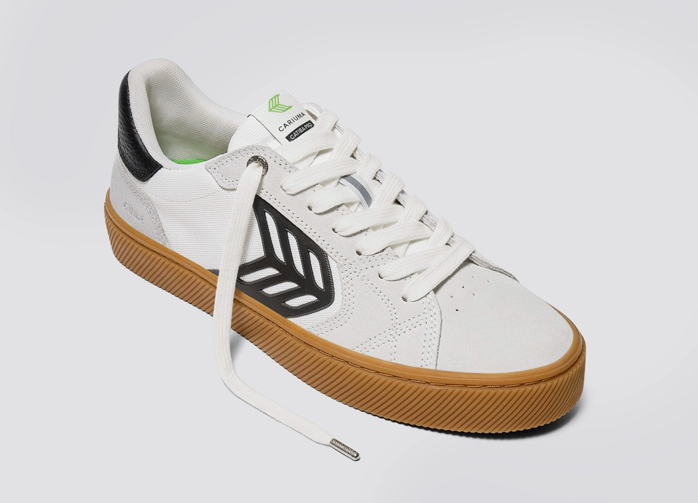 CATIBA PRO 2.0 Smoke White Suede Off-White Cordura Black Logo Sneaker