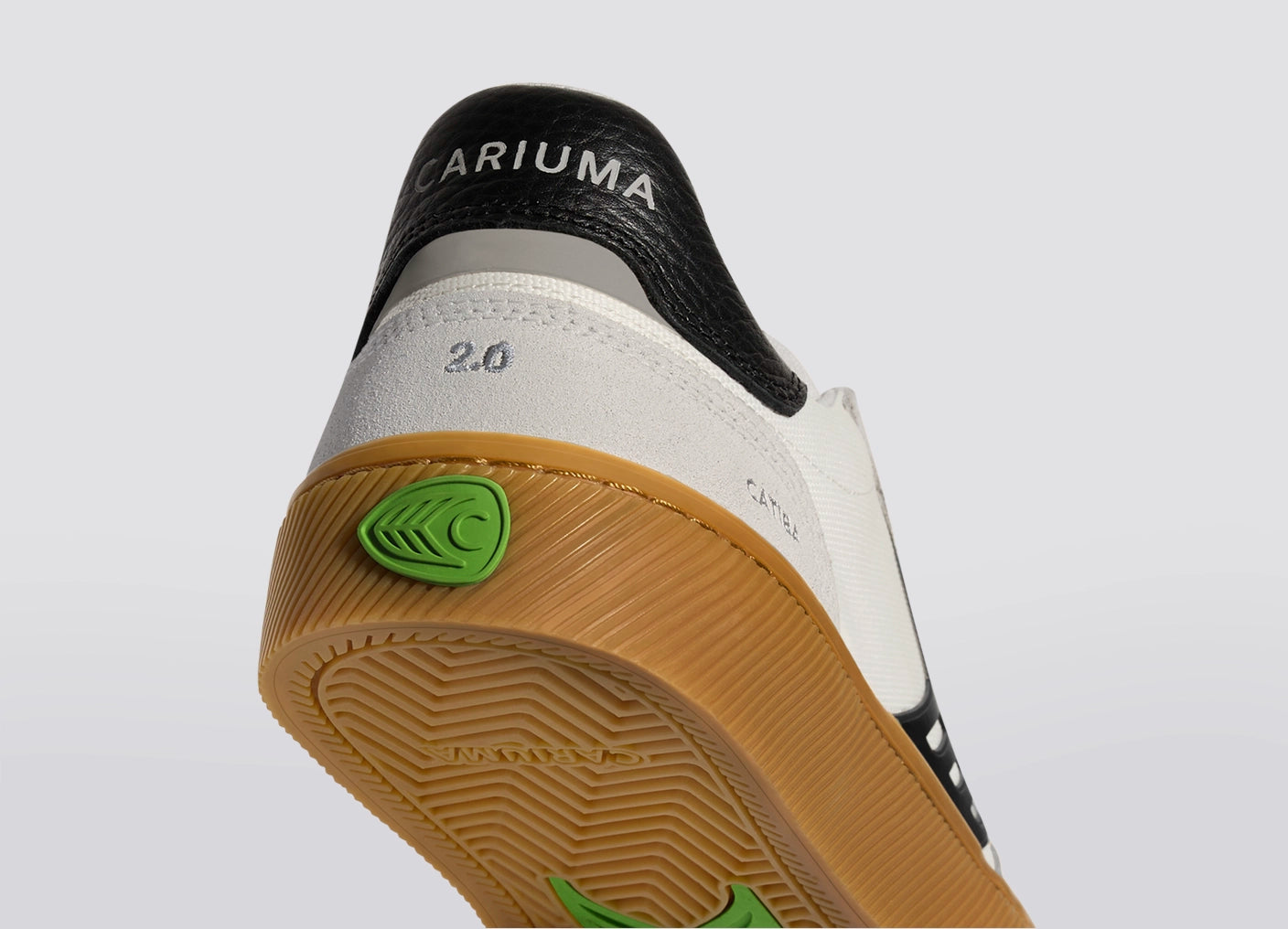CATIBA PRO 2.0 Smoke White Suede Off-White Cordura Black Logo Sneaker