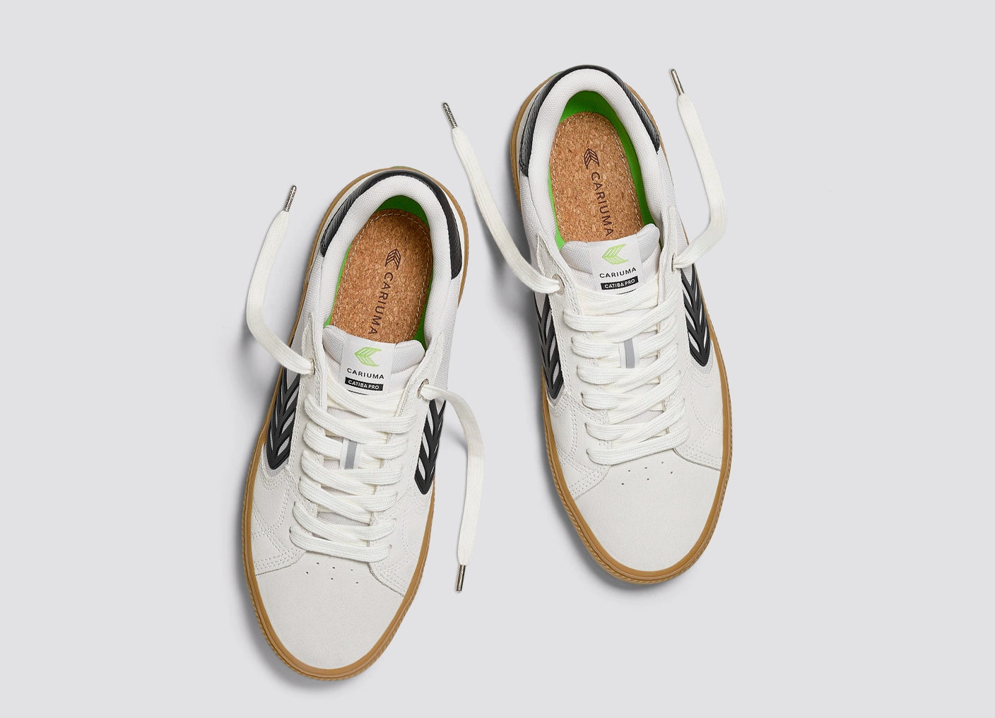 CATIBA PRO 2.0 Smoke White Suede Off-White Cordura Black Logo Sneaker