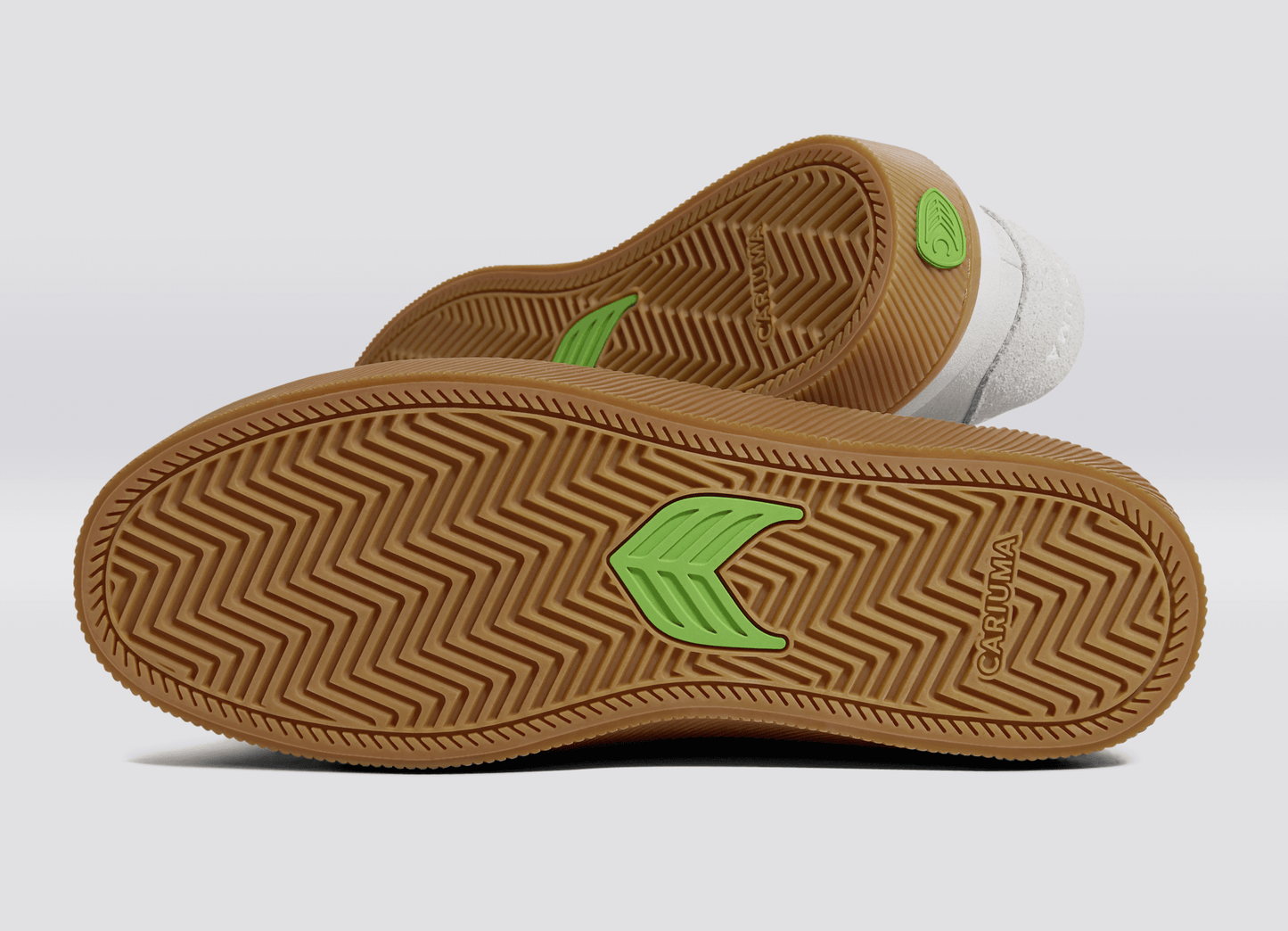 LUAN PRO Gum Smoke White Suede Off-White Logo Sneaker