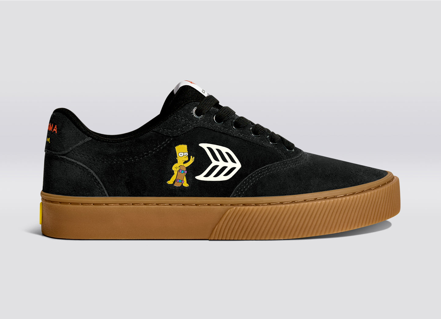 Simpsons NAIOCA Black Suede Bart Skateboard