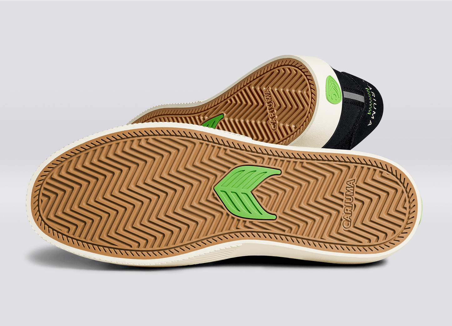 NAIOCA PRO Black Suede and Canvas Ivory Logo Sneaker