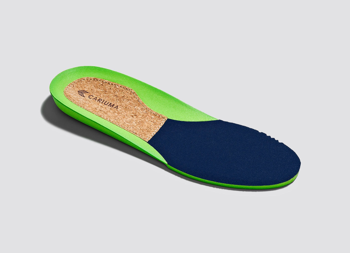 NAIOCA PRO Bright Navy Suede and Canvas Ivory Logo Sneaker
