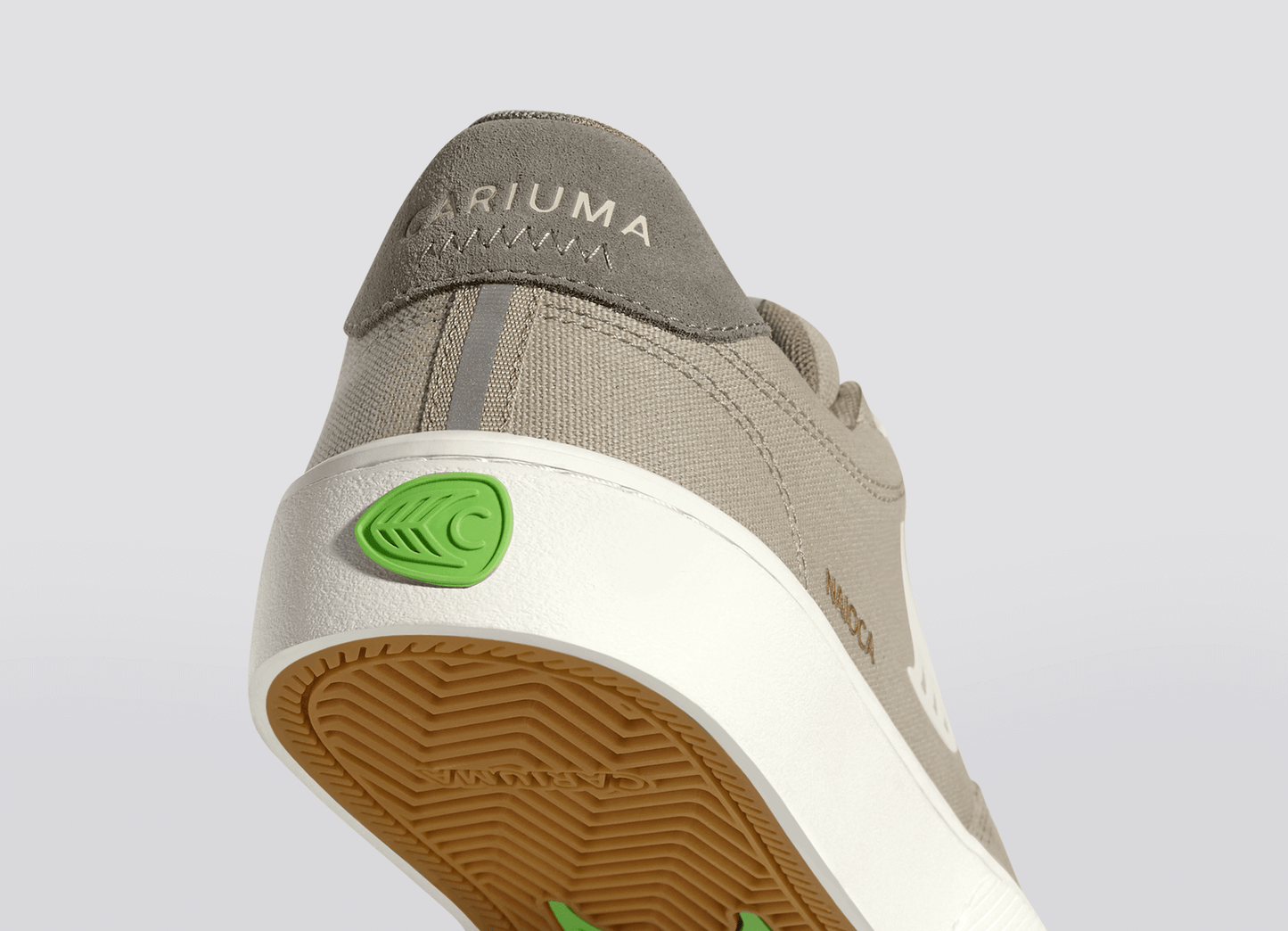 NAIOCA PRO Plaza Taupe Suede and Canvas Ivory Logo Laurel Oak Sneaker