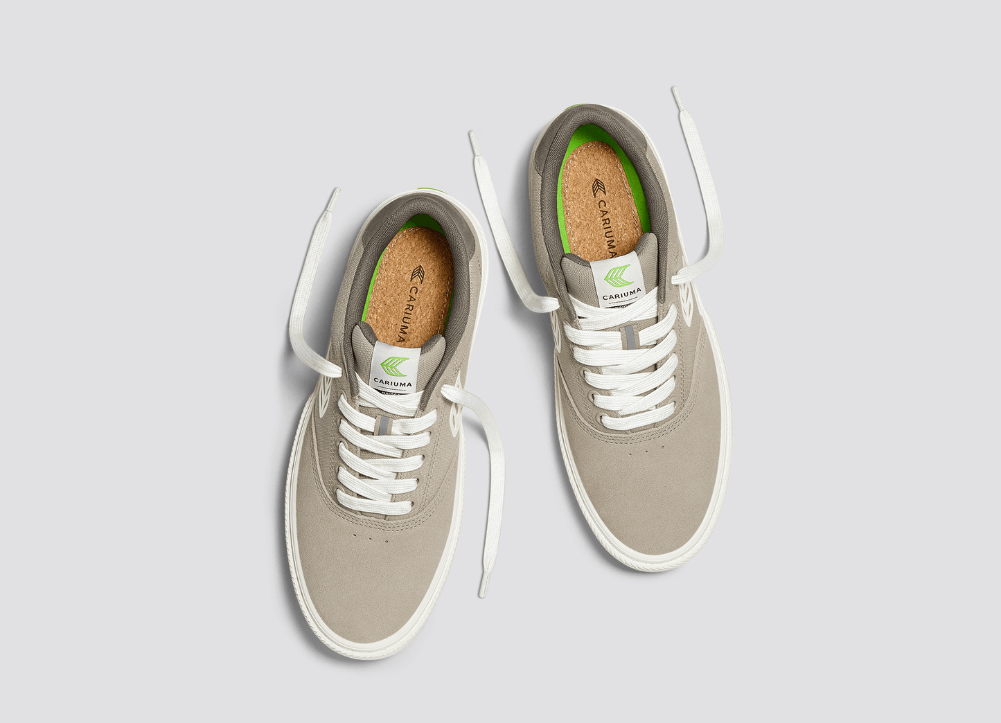 NAIOCA PRO Plaza Taupe Suede and Canvas Ivory Logo Laurel Oak Sneaker