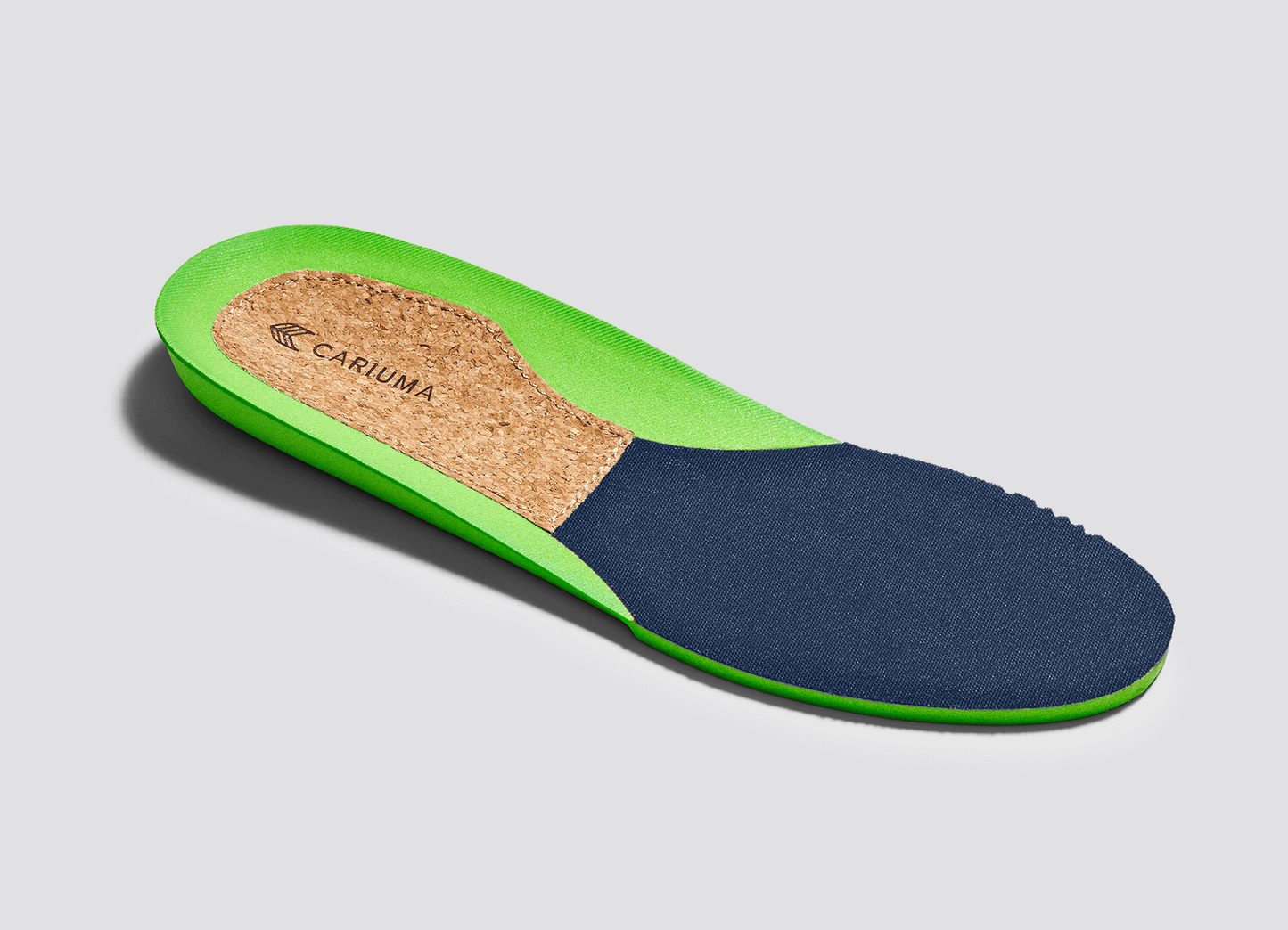 NAIOCA PRO Gum Shadow Blue Suede and Canvas Ivory Logo Navy Sneaker