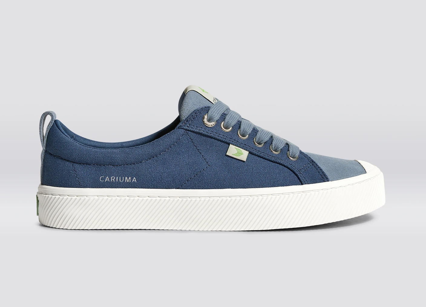 OCA Low Shadow Blue Canvas Mirage Blue Suede Sneaker