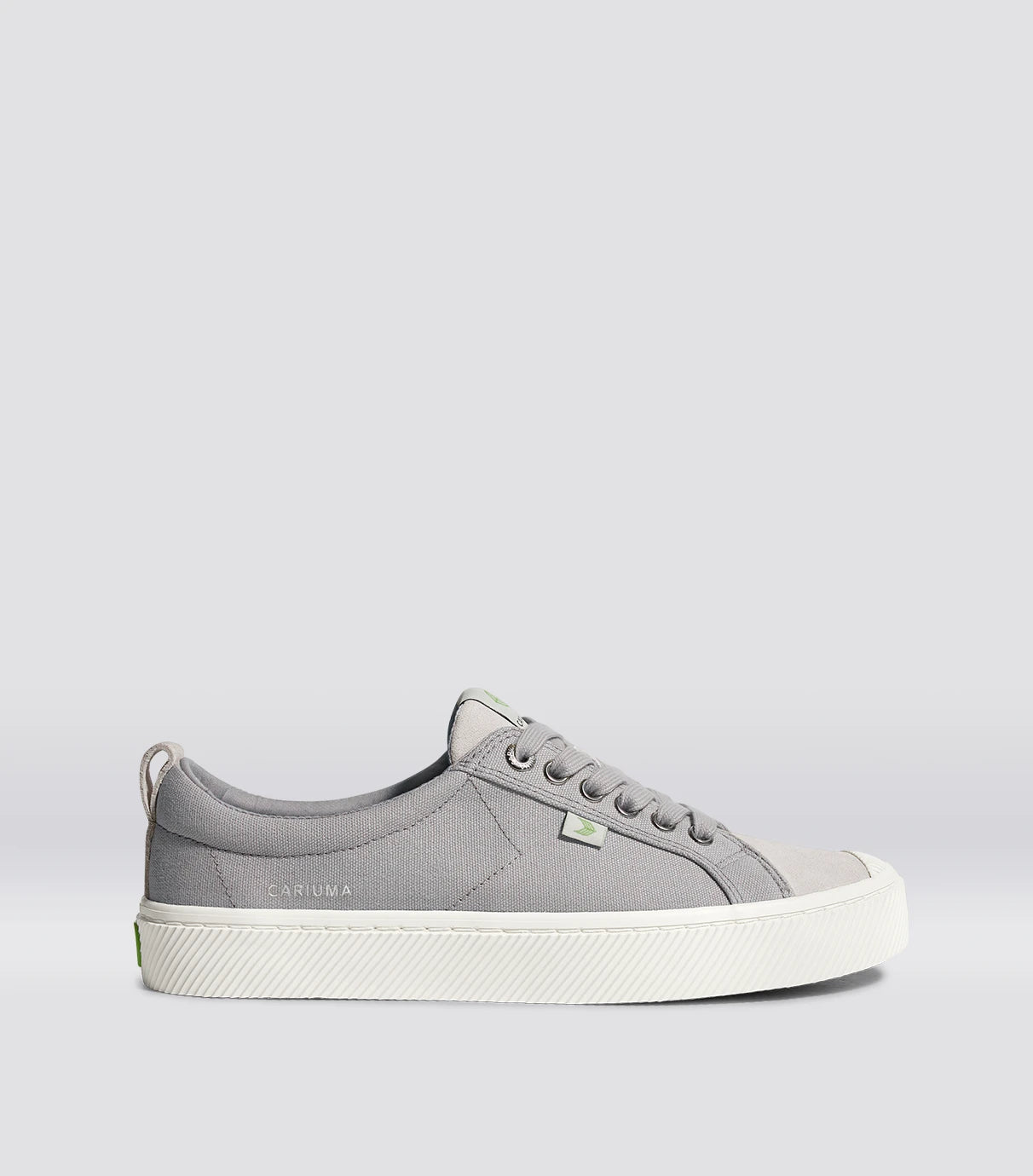 OCA Low Light Grey Canvas Vintage White Suede Sneaker