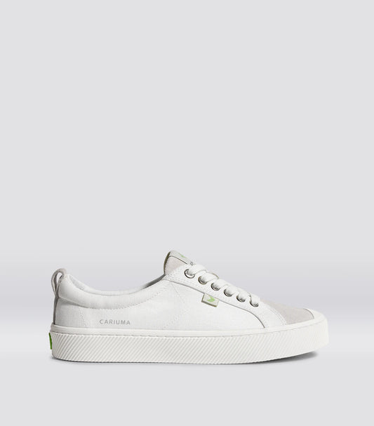 OCA Low Off-White Canvas Vintage White Suede Sneaker