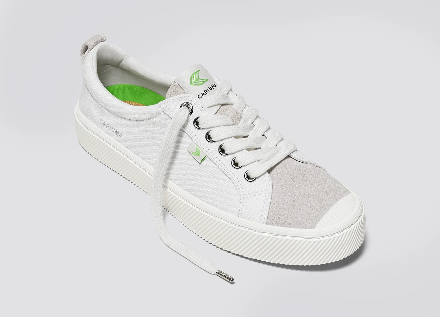 OCA Low Off-White Canvas Vintage White Suede Sneaker