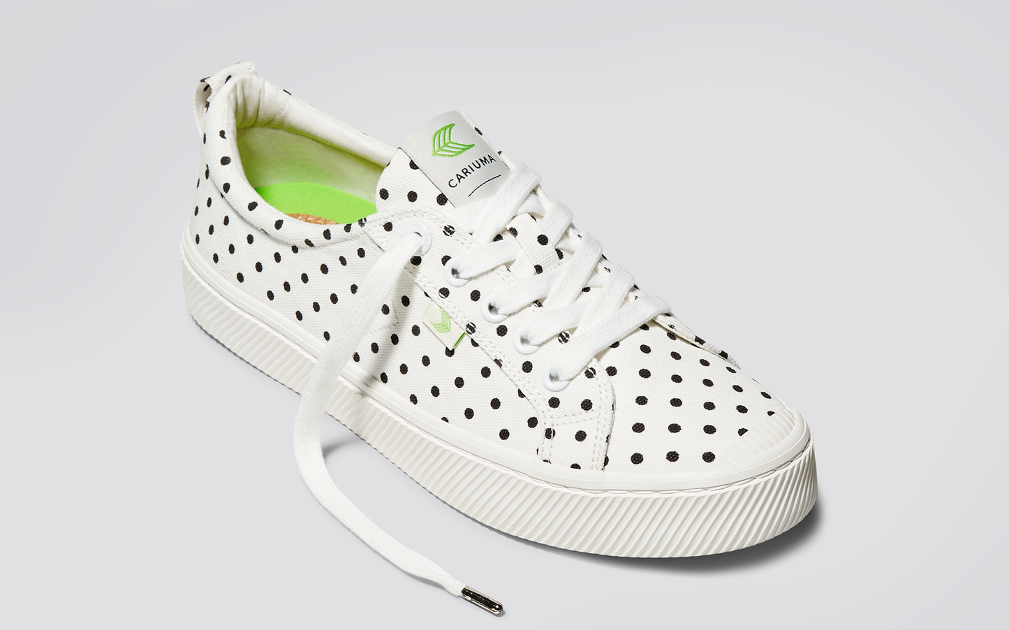 OCA Low White Polka Dots Canvas Sneaker