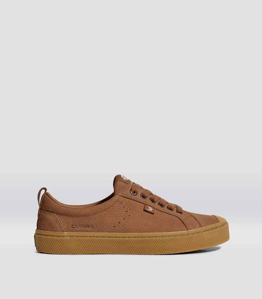 OCA Low Gum Sienna Brown Premium Leather Sneaker