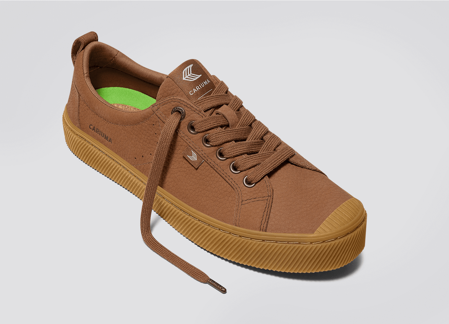 OCA Low Gum Sienna Brown Premium Leather Sneaker