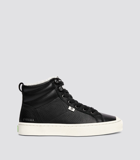 OCA Therma High Black Premium Leather Sneaker