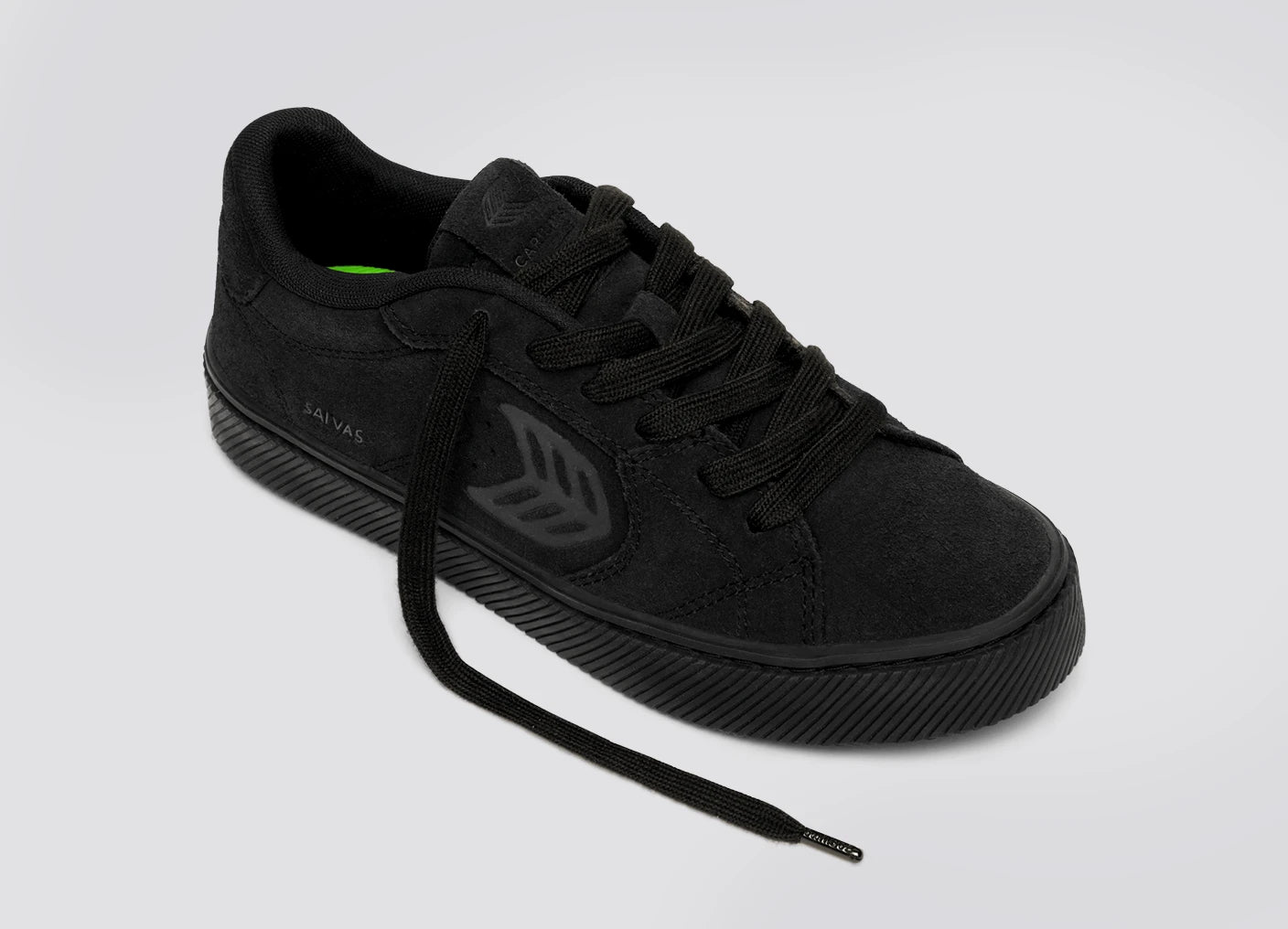 SALVAS All Black Suede Sneaker