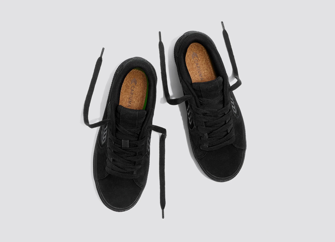 SALVAS All Black Suede Sneaker