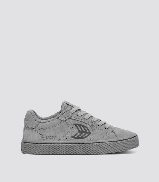 SALVAS All Light Grey Suede Sneaker