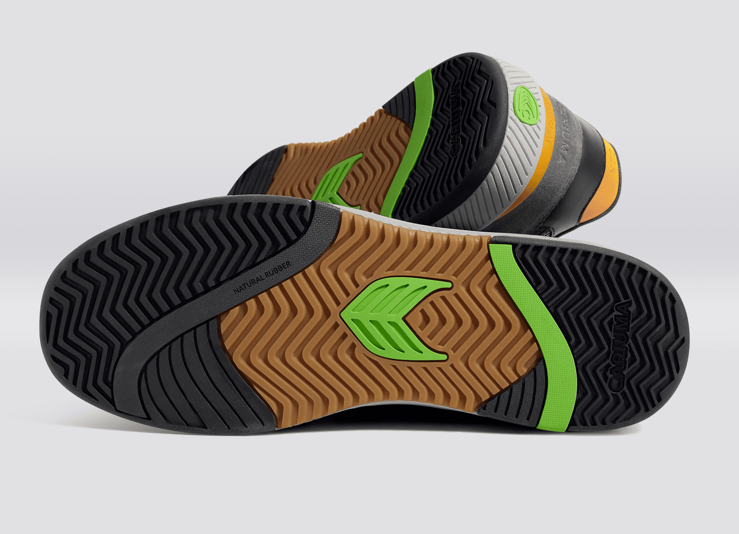 Skategoat C25 PRO Charcoal Grey Suede Light Grey Mesh Ice Logo Yellow Sneaker