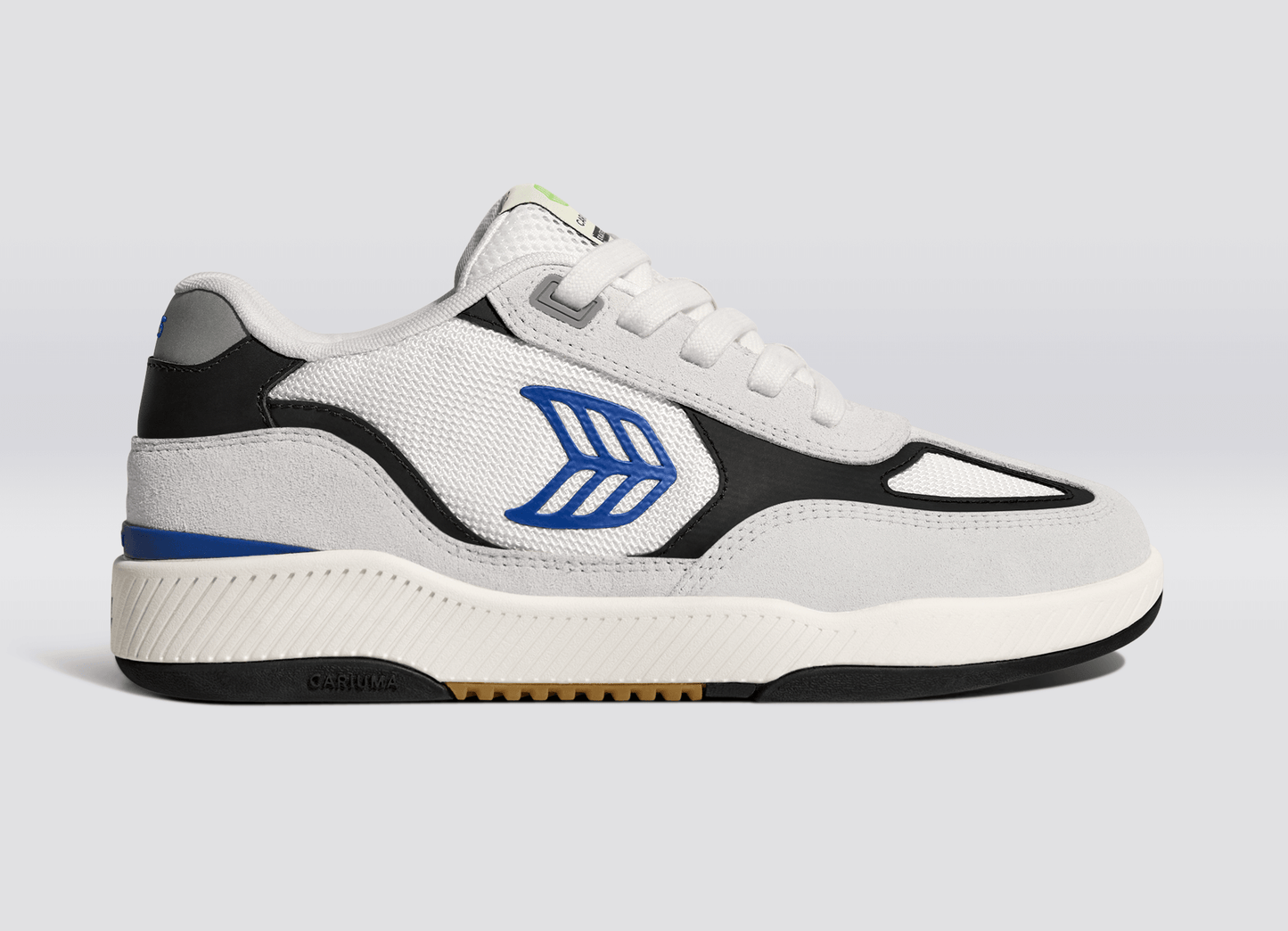 Skategoat C25 PRO Smoke White Suede Off-White Mesh Blue Logo Black Sneaker