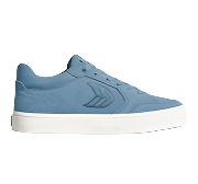 VALLELY Argentina Blue Suede Washed Blue Logo Sneaker