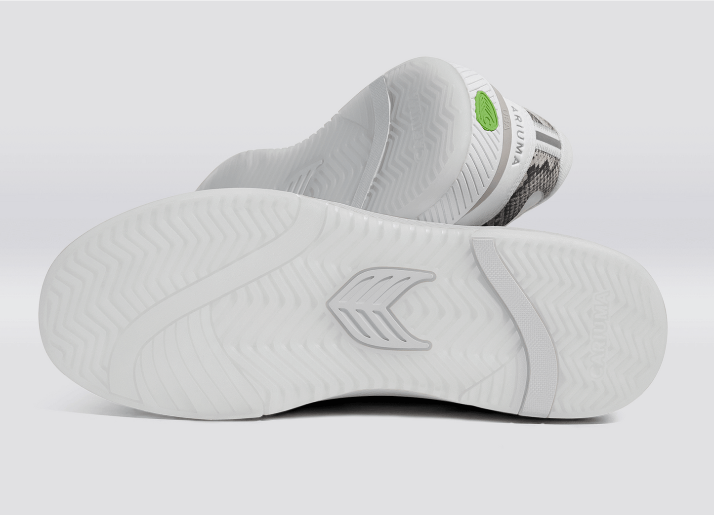 UBA White Leather Leopard Print Suede Black Logo Sneaker