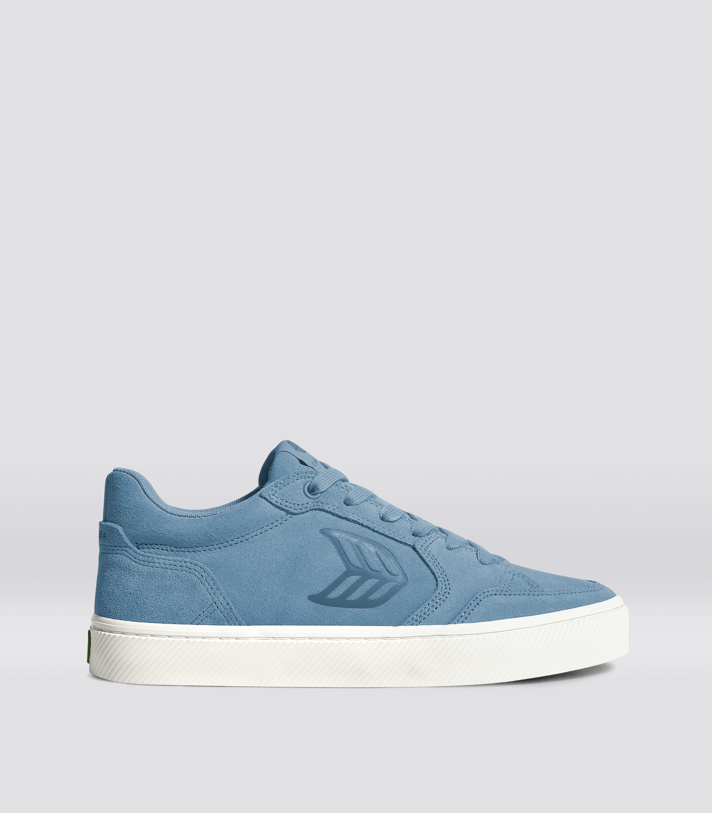VALLELY Argentina Blue Suede Washed Blue Logo Sneaker