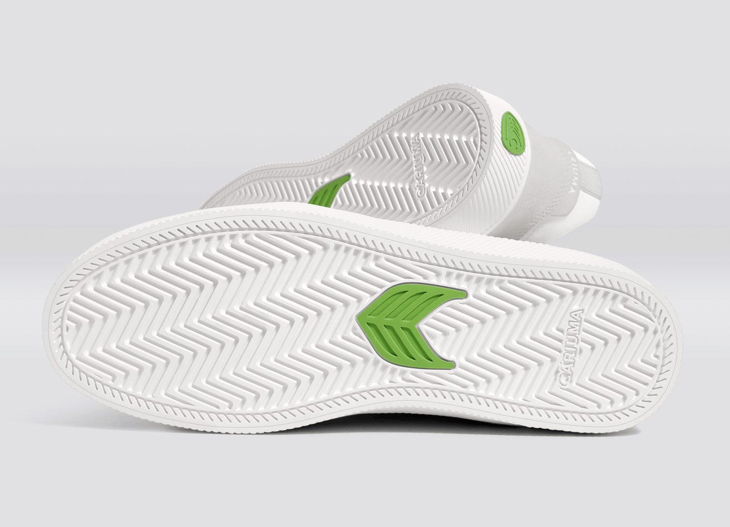 VALLELY White Leather Smoke White Suede Ice Logo Sneaker