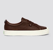 OCA Low Coffee Brown Premium Leather Sneaker