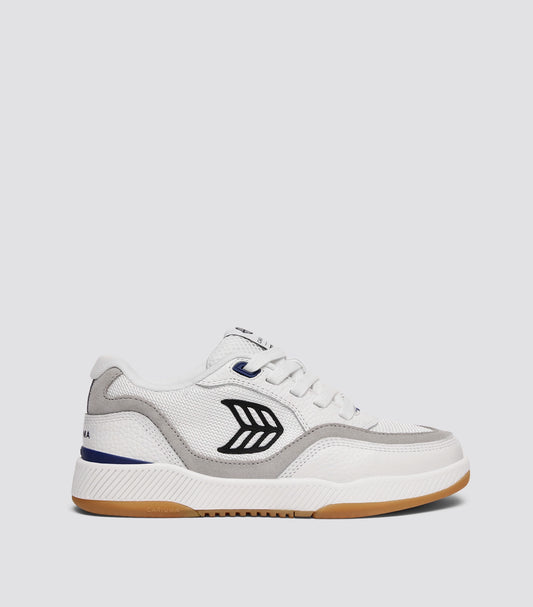 UBA PRO Off-White Suede and Smoke White Mesh Black Logo Sneaker
