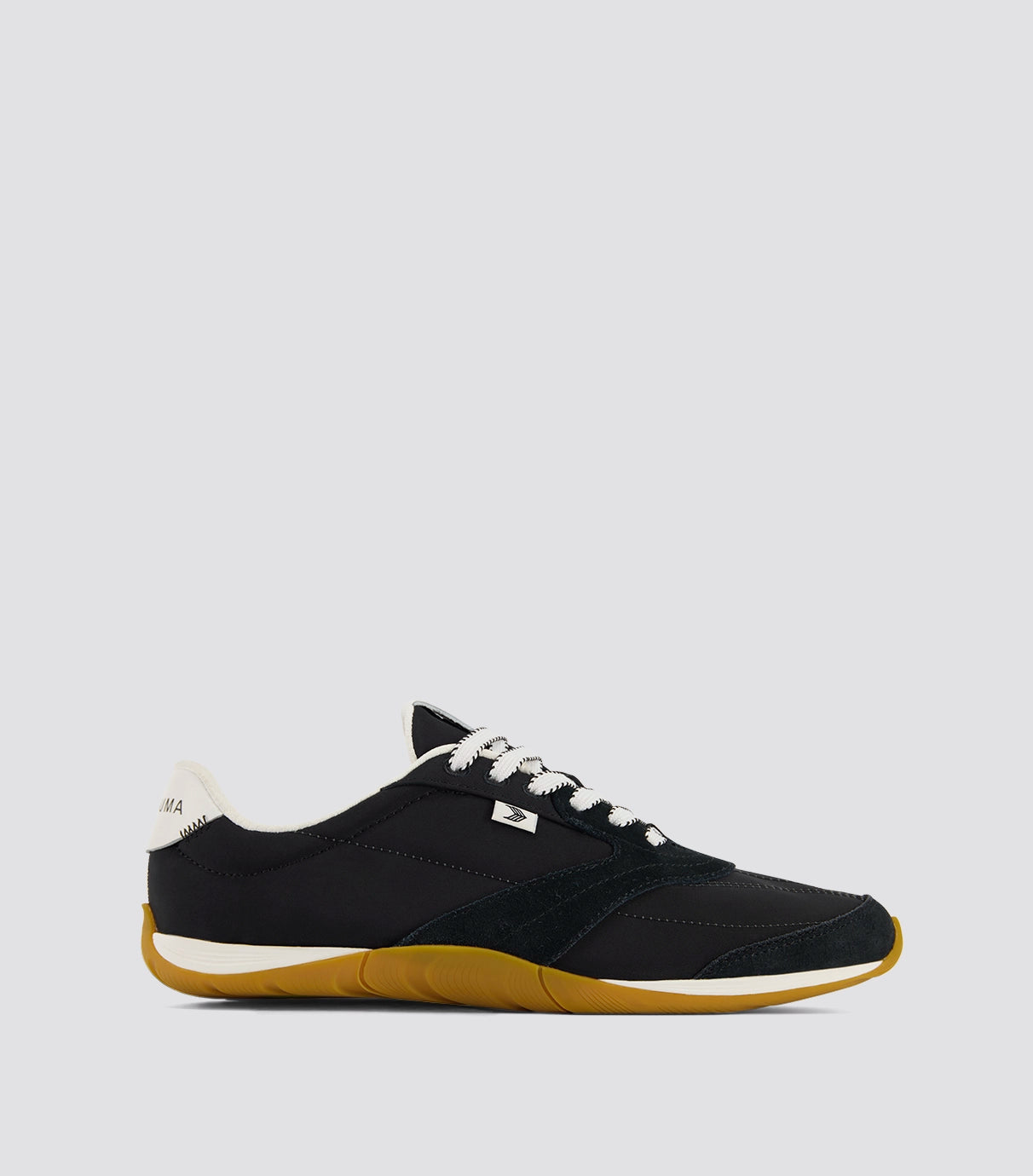 SUTAI Nylon and Suede Black