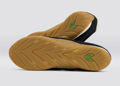 SUTAI Nylon and Suede Black