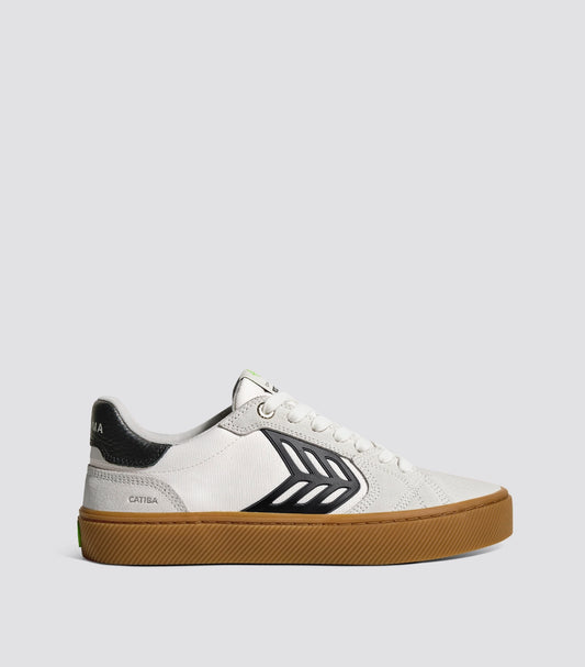 CATIBA PRO 2.0 Smoke White Suede Off-White Cordura Black Logo Sneaker
