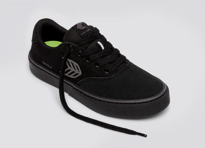 NAIOCA PRO Suede and Canvas Stripe All Black