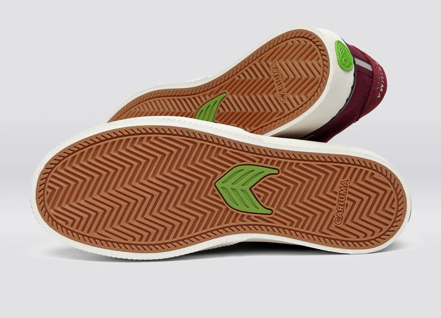 NAIOCA PRO Cabernet Red Suede and Canvas Ivory Logo Sneaker