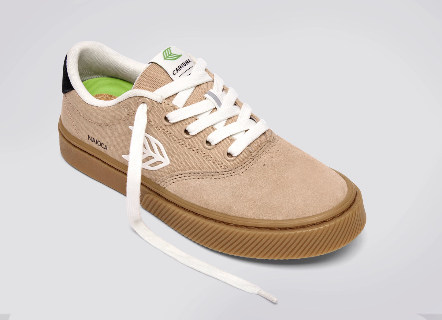 NAIOCA PRO Suede and Canvas Stripe Desert Taupe
