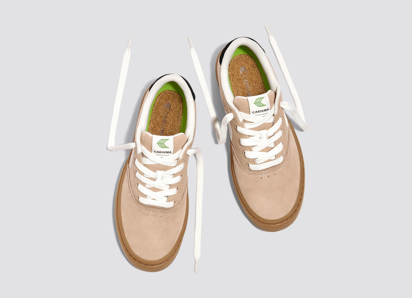 NAIOCA PRO Suede and Canvas Stripe Desert Taupe