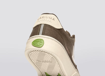 NAIOCA PRO Black Suede and Canvas Ivory Logo Sneaker