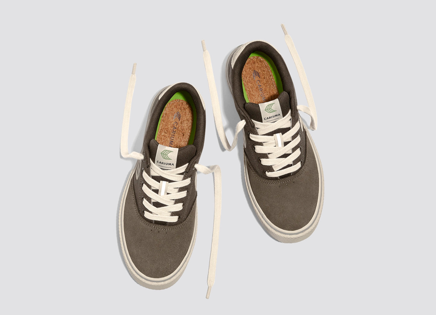 NAIOCA PRO Black Suede and Canvas Ivory Logo Sneaker