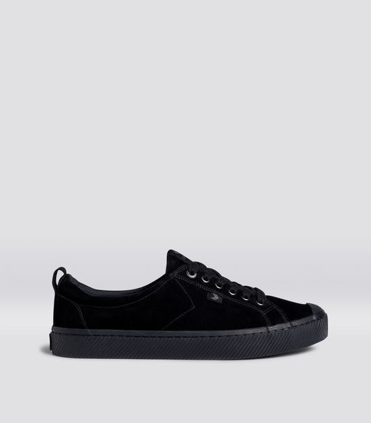OCA Low All Black Suede Sneaker
