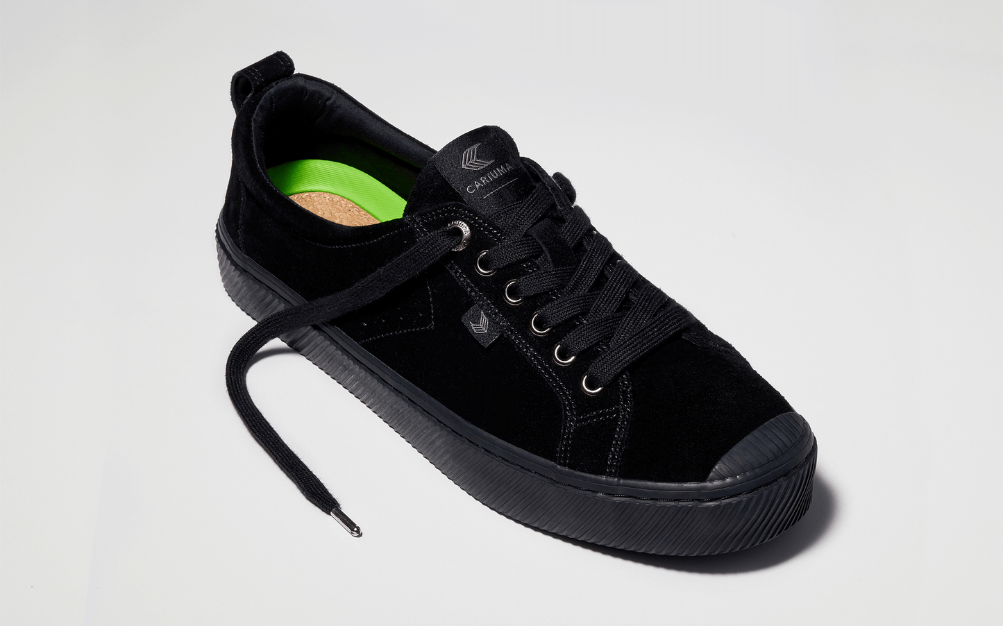 OCA Low All Black Suede Sneaker