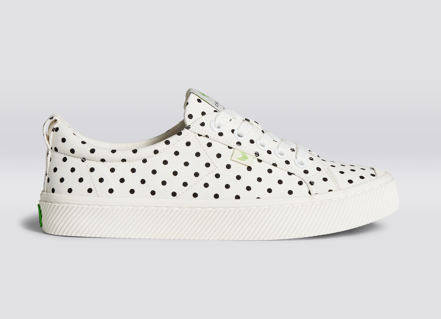 OCA Low White Polka Dots Canvas Sneaker
