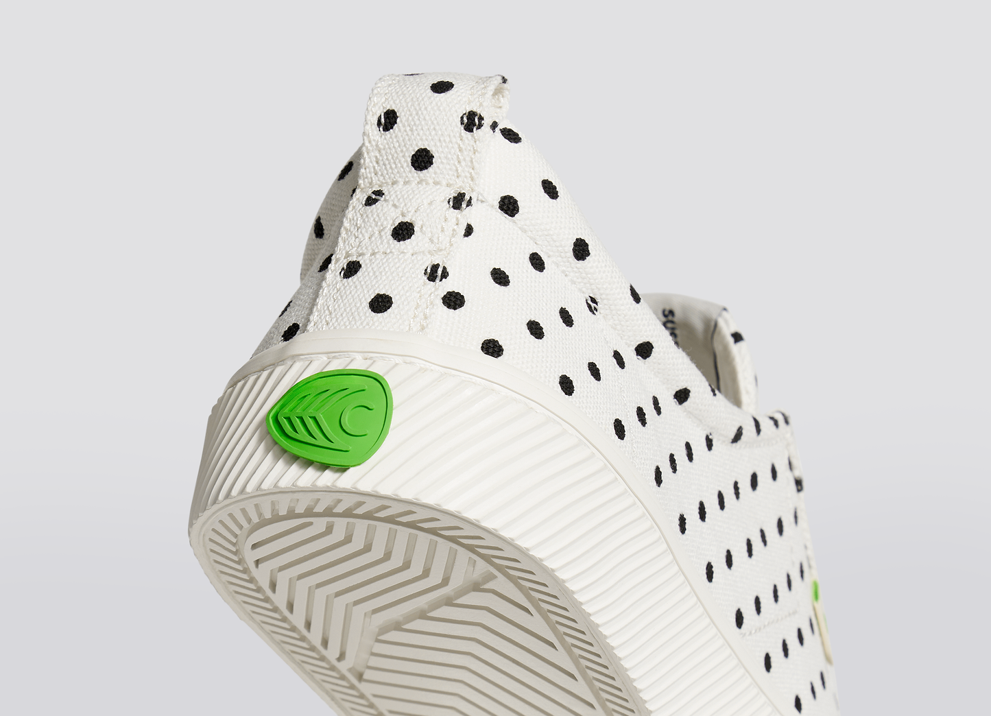 OCA Low White Polka Dots Canvas Sneaker
