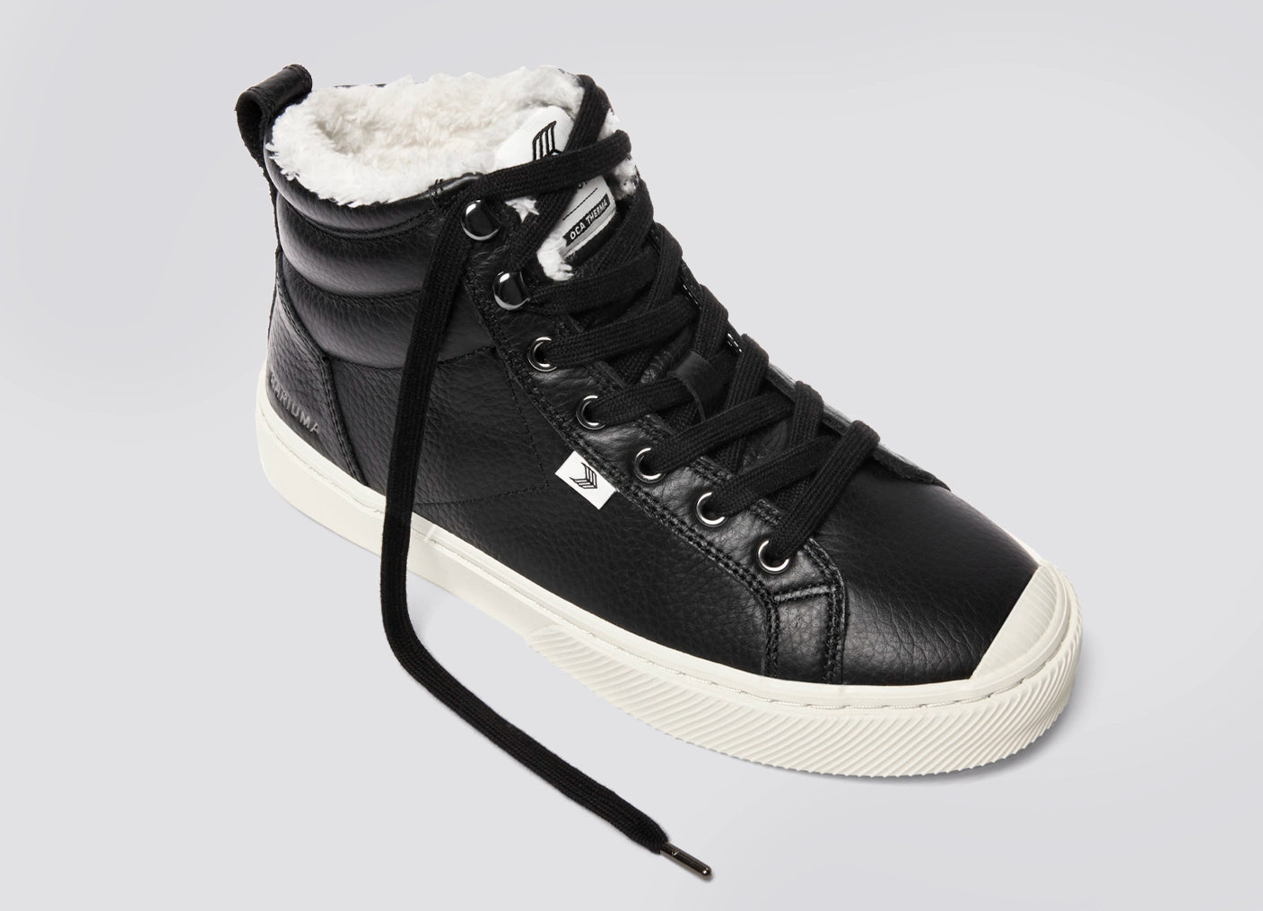 OCA Therma High Black Premium Leather Sneaker