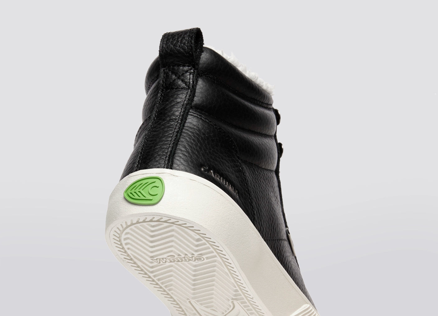 OCA Therma High Black Premium Leather Sneaker